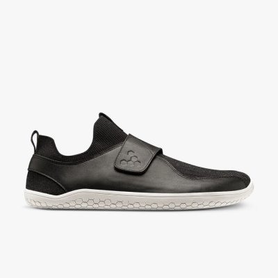 Vivobarefoot Primus Knit EZ - Pánské Sálové Boty Černé (ABJ168759)